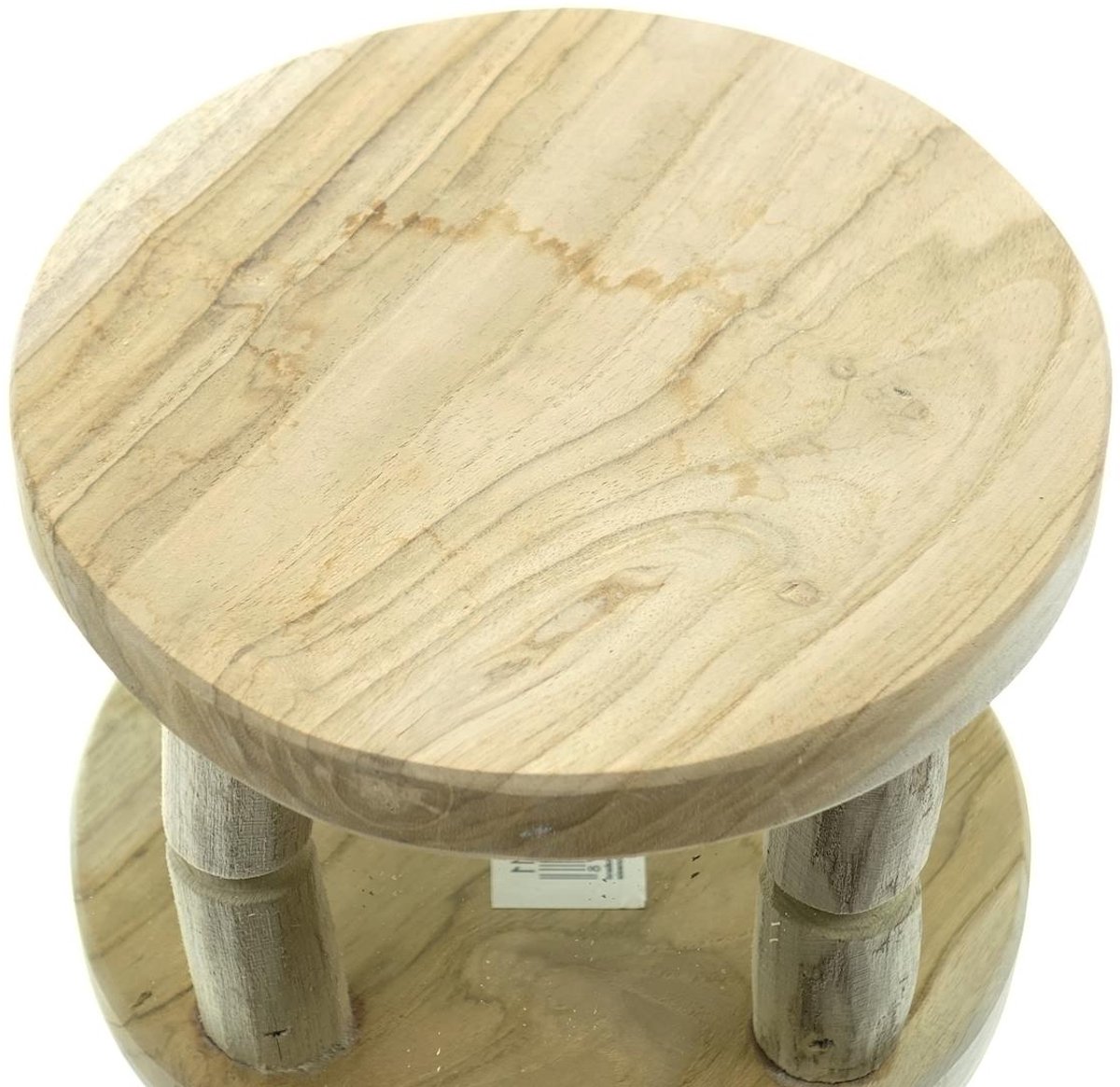 Houten tableau op pootjes - doorsnee 20 cm - — cadeau in Wonen & Interieur - foto 5