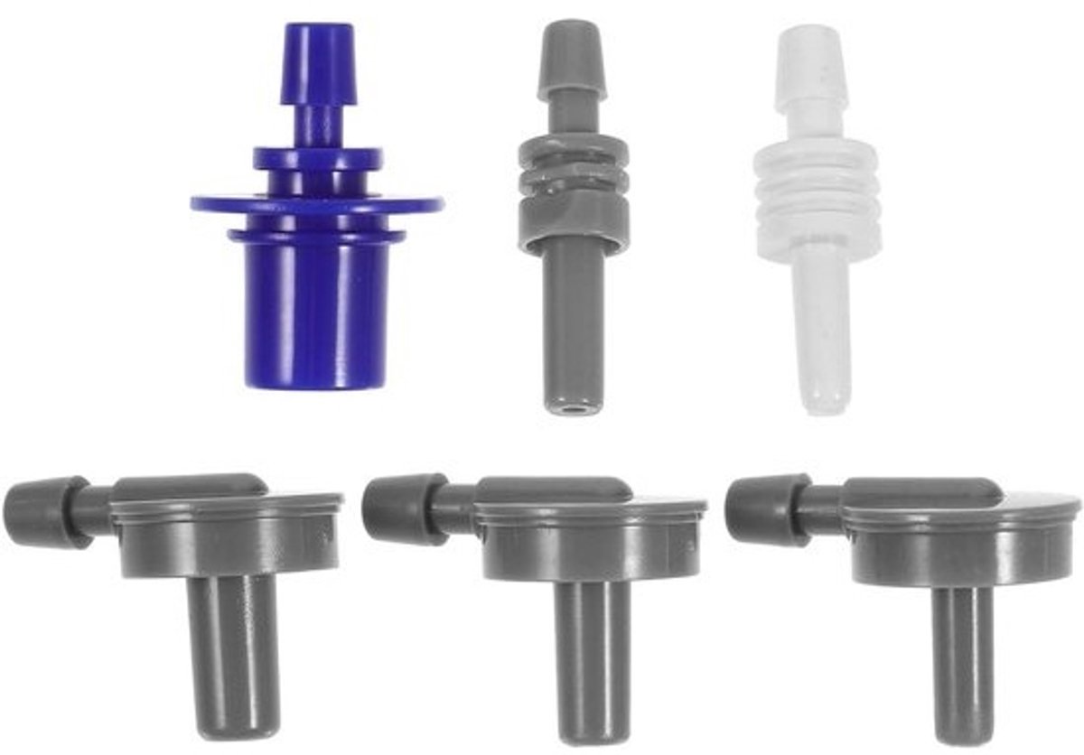 6-delige adapterset voor bloeddrukmonitor - Universele connector voor armmanchet en accessoires van ABS materiaal