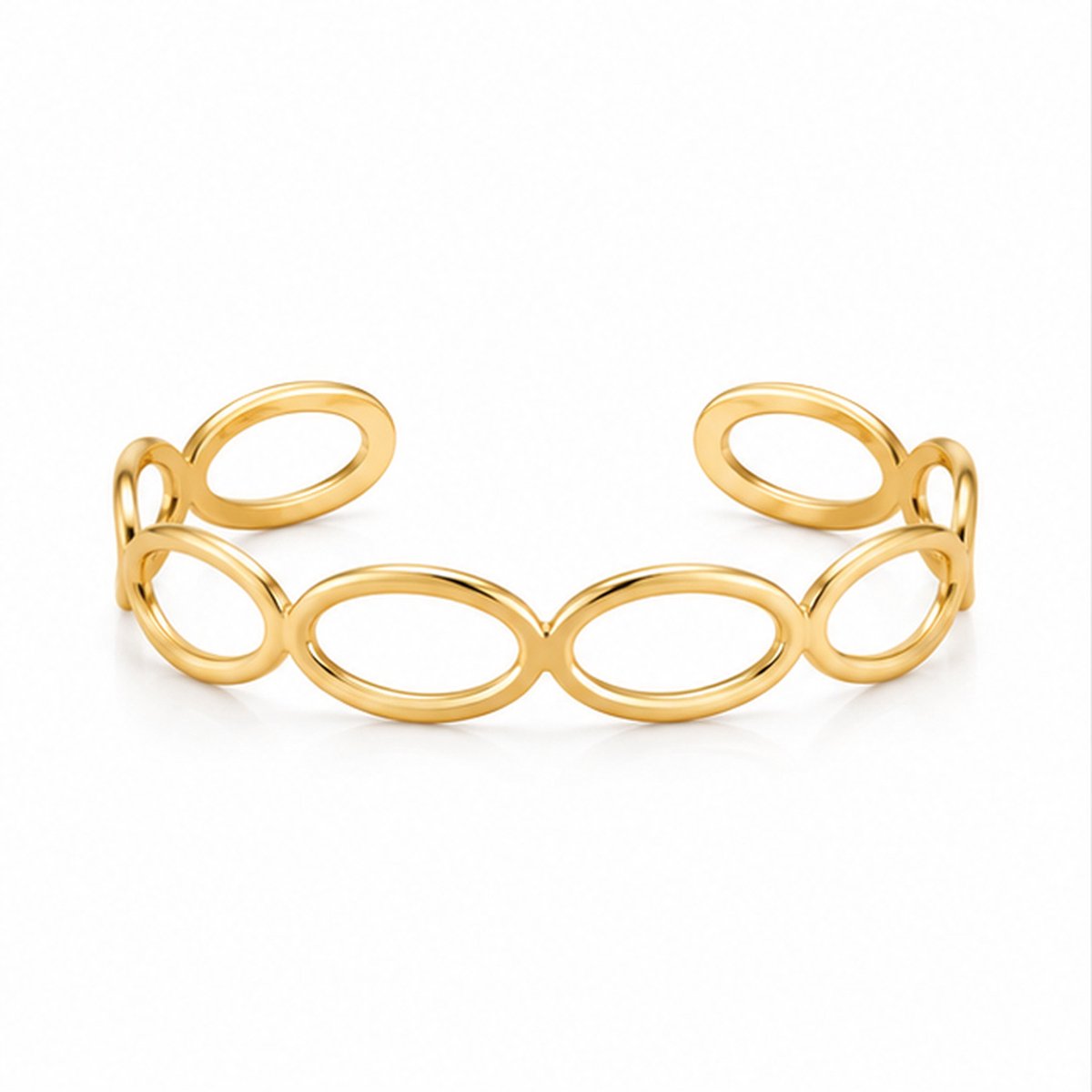 Cilla Jewels Goudkleurige Damesarmband - Ovale Schakels
