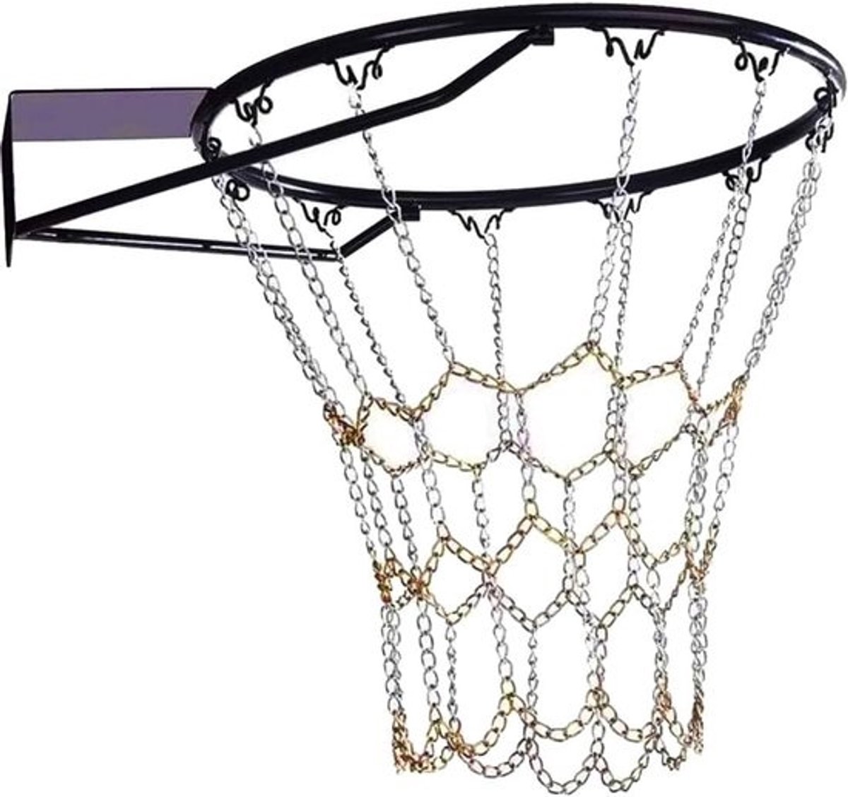 Metalen Ketting Basketbalnet - Basketbal Accessoire - Basketbal Training - Robuust Link Design - Standaard Maat - Zilverkleurig