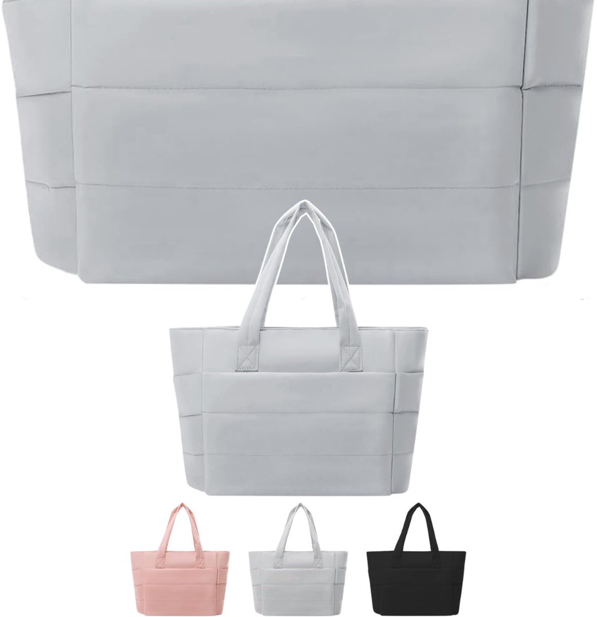 CRLYN® Puffer Tote Tas - Werktas Dames - Lunch en Werk Scheiden