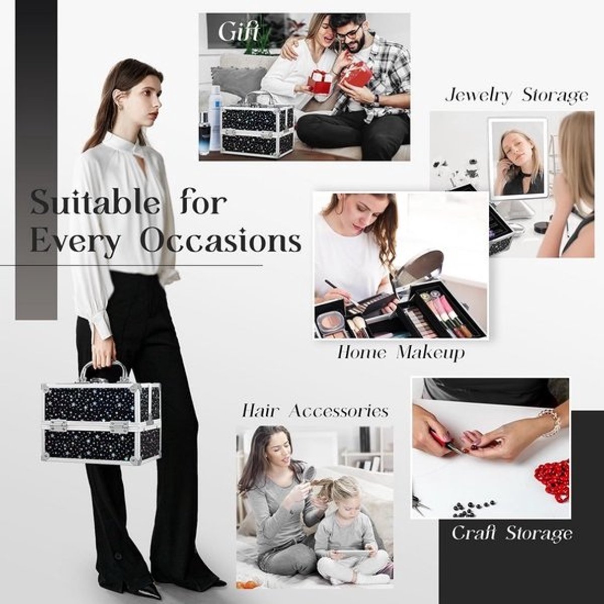 Professionele Make-up Koffer voor Cosmetica en Nagelbenodigdheden