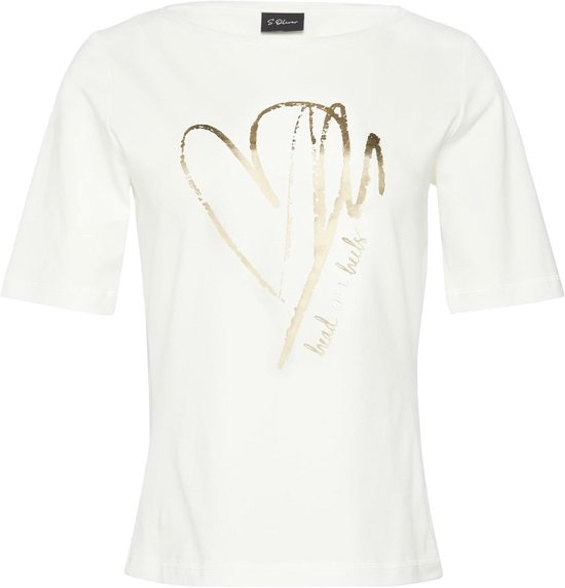 Dames T-Shirt met Hartjesdetails en Strikjes