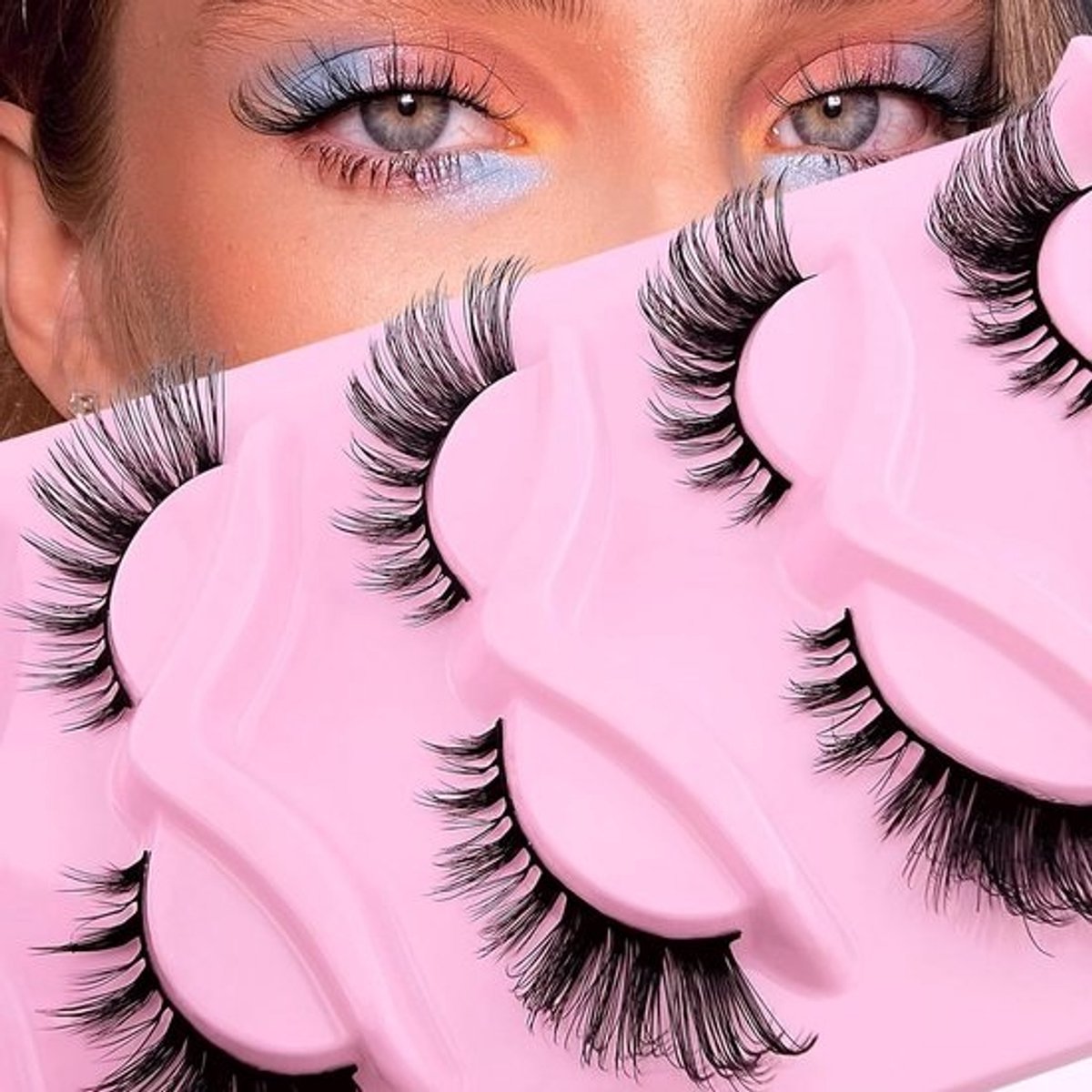 3D Kattenoog Wimpersets 5 Paar - Natuurlijke Nepwimpers voor een Volumineuze Look