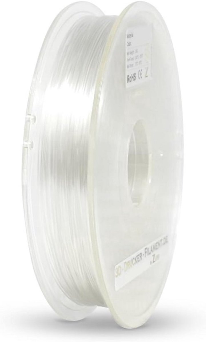PA12 Nylon Filament voor 3D Printer 1.75mm 500g Transparant voor Hoge Sterkte Onderdelen