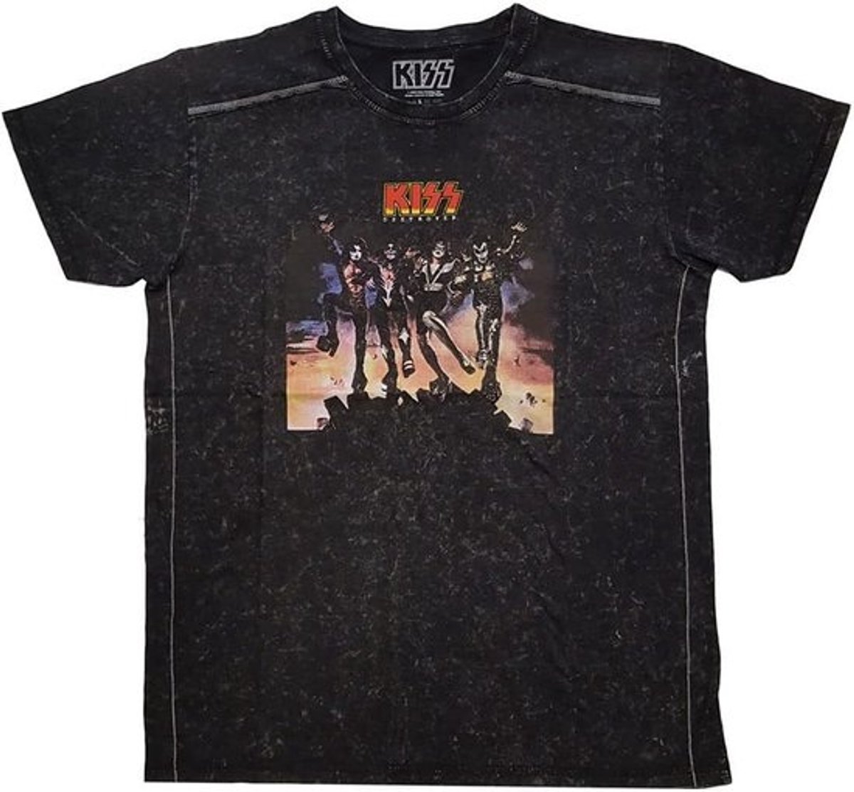 Destroyer Band T-Shirt Zwart Snow Wash Officieel Rock Merchandise