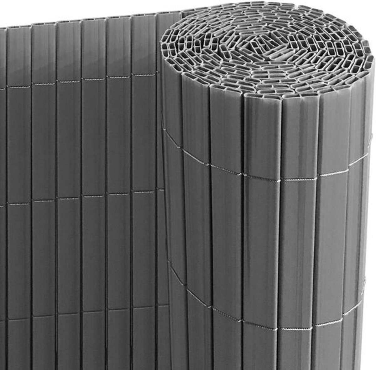PVC Privacy Scherm Balkon Hek Paneel Antraciet 120x300 cm - Wind- en Zonwering