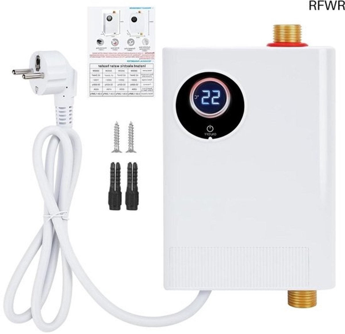 Boiler - Doorstroomverwarmer - Keukenboiler - Doorstroomboiler - Met Display - Energie