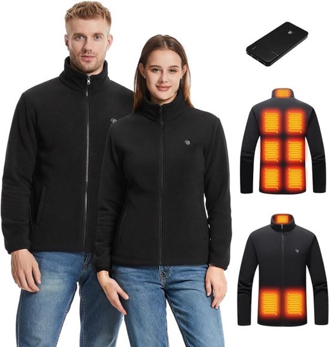 Verwarmd Vest met 9 Elementen en 3 Temperaturen - USB Oplaadbaar Thermisch Vest voor Heren en Dames