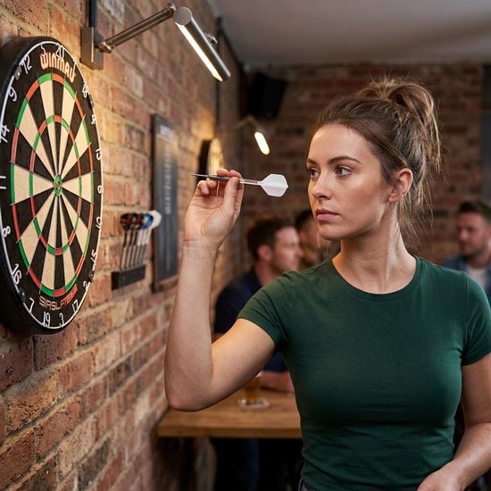 Wit transparant dart flights k flex flights set unisex 6 stuks geïntegreerde shaft flight wings 2BA standaard vorm kunststof van NUVEX — afbeelding 4