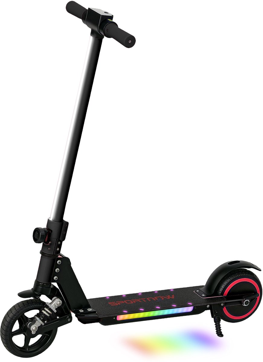 TEKROA® Elektrische step - voor kinderen van 6–14 jaar - inklapbaar - topsnelheid 14 km/u - zwart aluminium