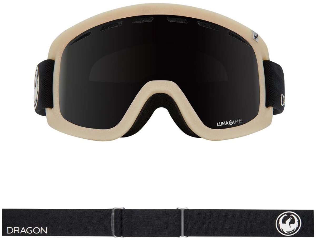 Dragon Alliance D1 OTG Skibril - Raw/Midnight & Amber