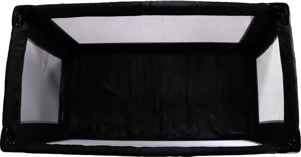 MamaLoes Soof Zwart Campingbed + Opvouwbaar Matras in Tas thumbnail 5