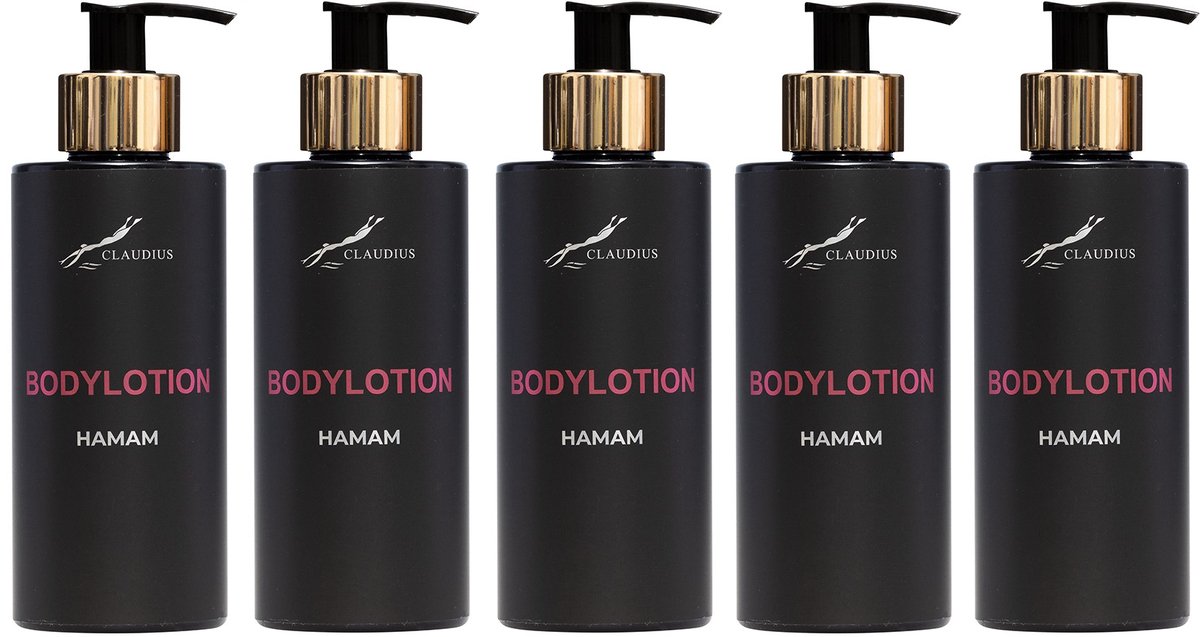 Showergel Hamam 300 ml - gouden pomp - 5 stuks