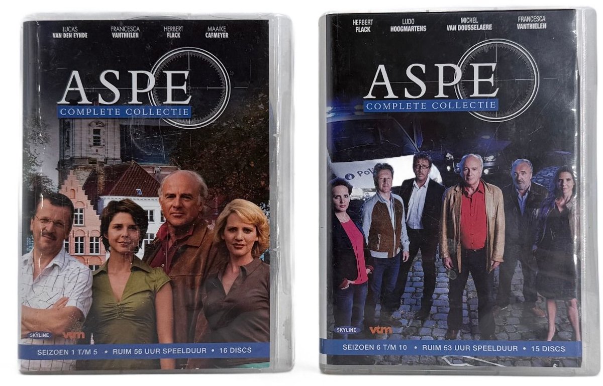 ASPE TV-Serie België 10 Seizoenen Set Compleet! Totaal 110 uur op 31 Discs! (NL Ondertiteld)