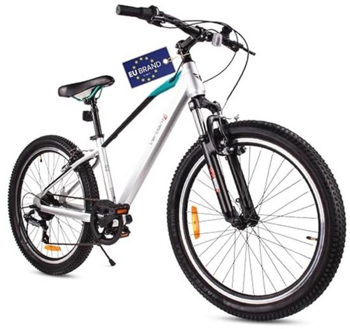 Fiets voor kinderen 24 inch met 7 versnellingen en schokabsorber voor jongens 8-12 jaar