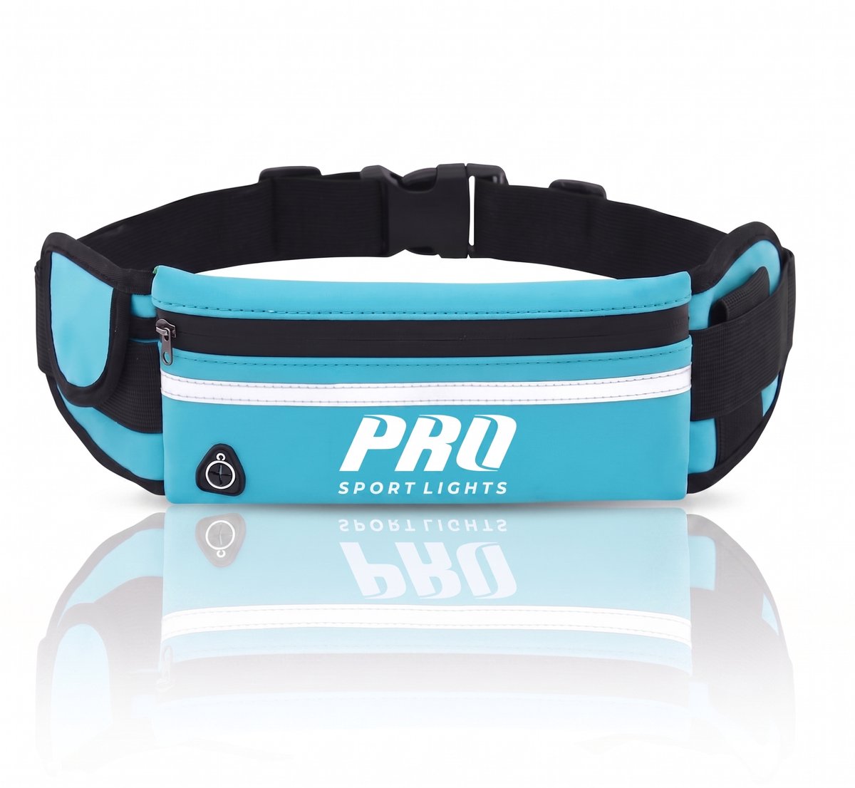 Hardloopriem Telefoon Running Belt - Heuptas Hardlopen Verstelbaar & Reflecterend - Telefoonhouder Waterdicht Blauw