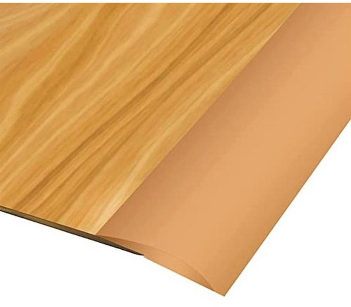 Tapijt Trim Strip 2M Zelfklevend voor Laminaat en PVC Vloeren - Drempelovergang Licht Geel