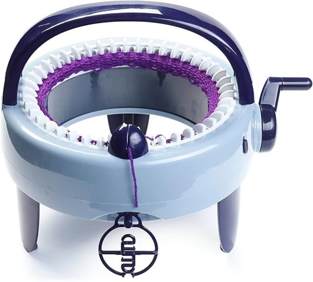 QORA® Punnikmolen - Breimolen - Punniken Voor Kinderen - Voor Volwassenen - ‎Lichtblauw/Duifgrijs - 34cm x 34cm x 16cm