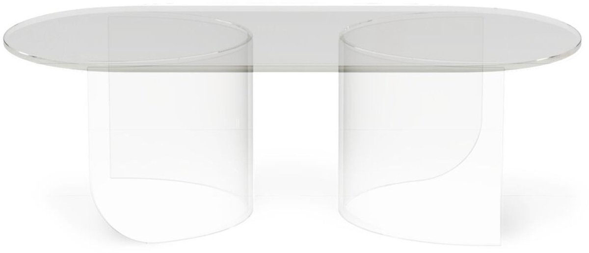 Fest Plateau Salontafel Glas Transparant - Transparant