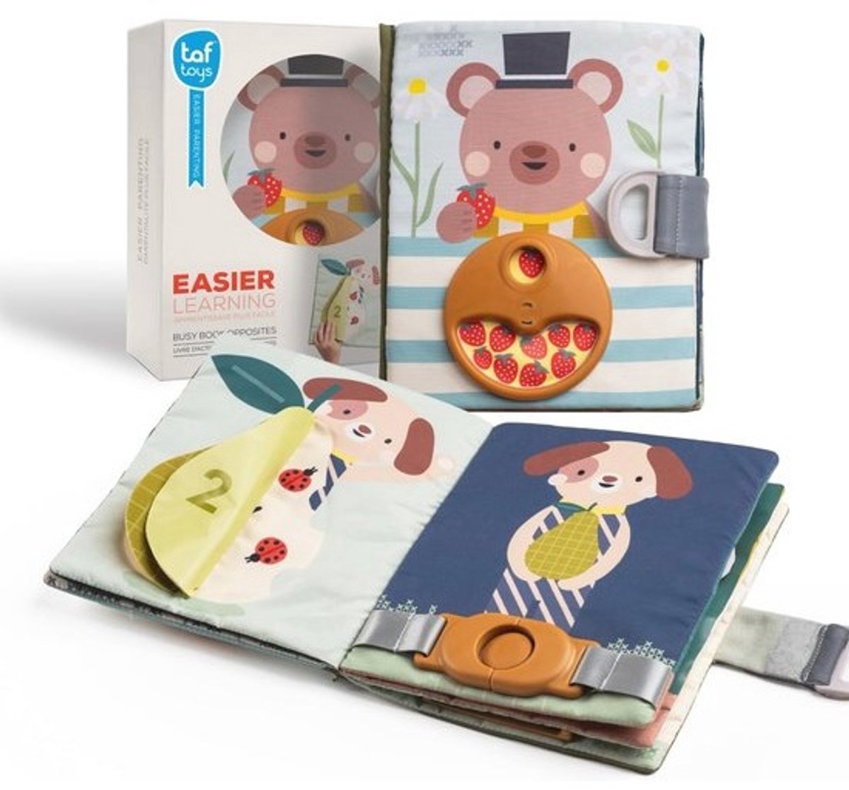 Activiteitenboek voor Peuters - Zachte Doek Touch & Feel Boek voor Vroeg Leren