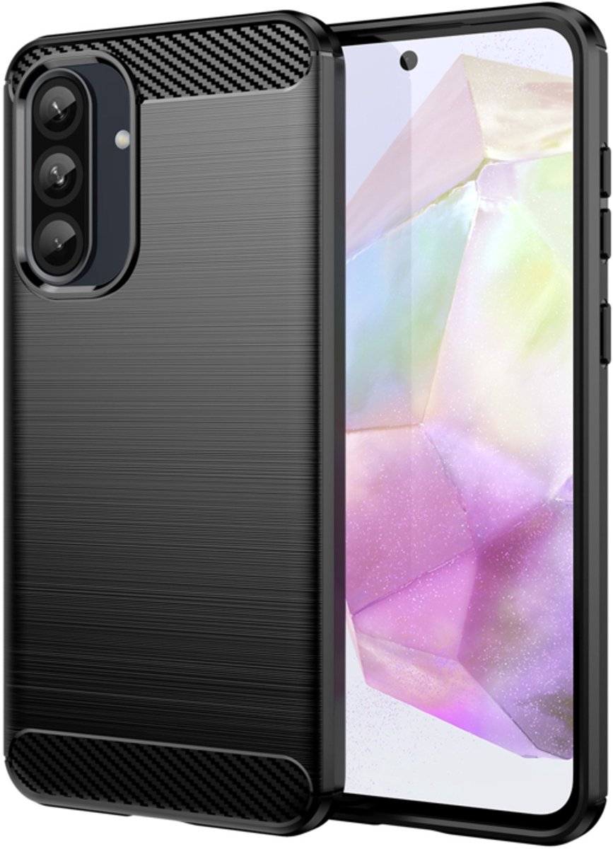 TPU Bescherm-Hoes Skin Cover geschikt voor Samsung Galaxy A37 - A56 - A36 - Zwart