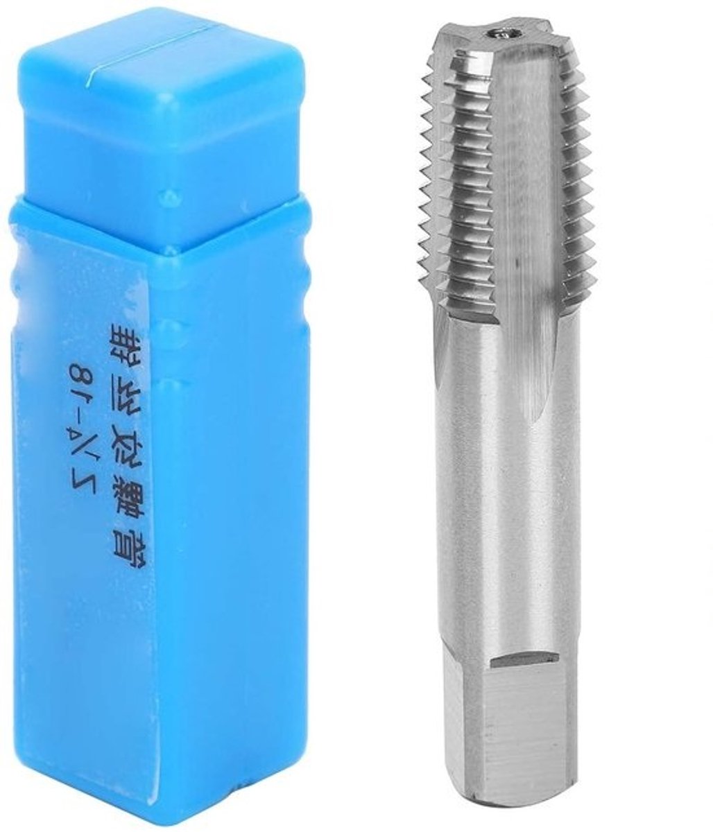 Dailygoods - HSS Draad Tap - 1/4 Inch - Hoge Snelheid - Voor Staal en IJzer - 18 Tanden - Voor Precisiewerk - Ideaal voor Metalen