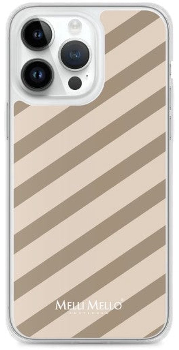 Melli Mello Telefoonhoesje Sand Stripe (Soft case) - Apple iPhone 14 Pro Max