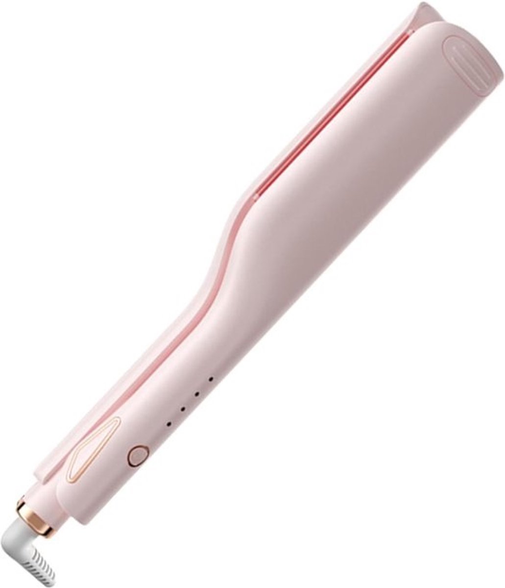 Krulijzer Crimper Waver - Krimpertang Haar - Thuis Bruiloft Reizen - Temperatuur Instelbaar - 25mm Staf - Wit