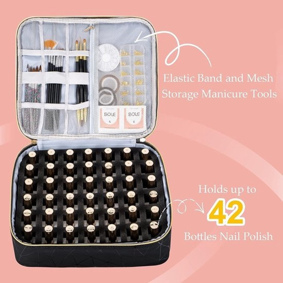 Nagellak Koffer - Nagel Koffer - Nagelopberger - Veilig opbergen