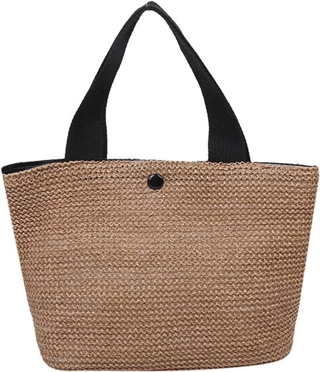 Dames Rotan Tas Zomer Schoudertas Grote Capaciteit Strandtas Boho Stijl