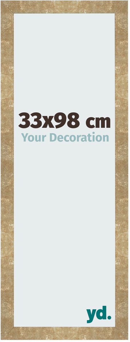 Your Decoration - Fotolijst 33x98 cm - MDF - Goud Antiek - Bologna