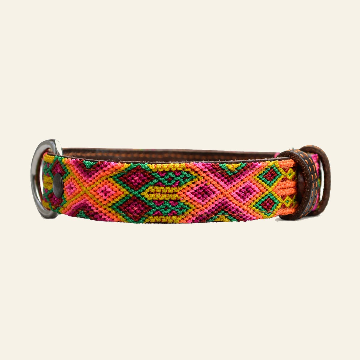 Bohemi Ibiza honden halsband, maat Small, 27 - 33cm