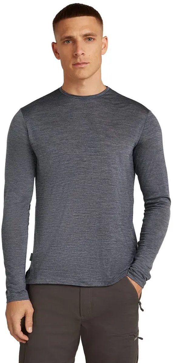 Icebreaker Merino Blend 125 Cool-lite™ Sphere T-shirt Met Lange Mouwen Grijs S Man