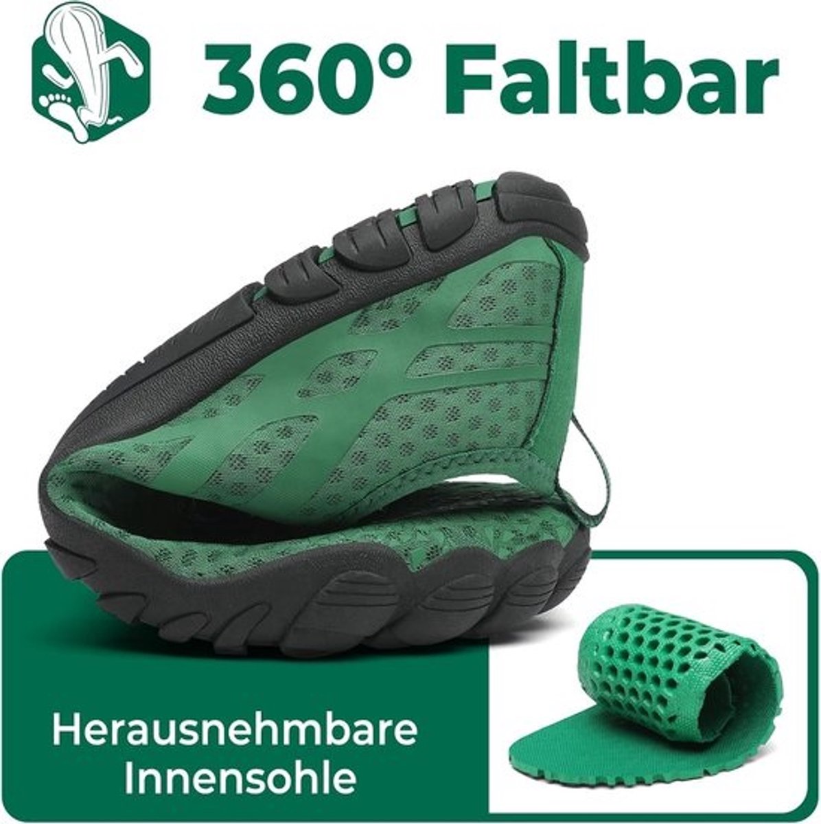 Lichte Unisex Waterschoenen Sneldrogend Foozball Barefoot Strandschoenen