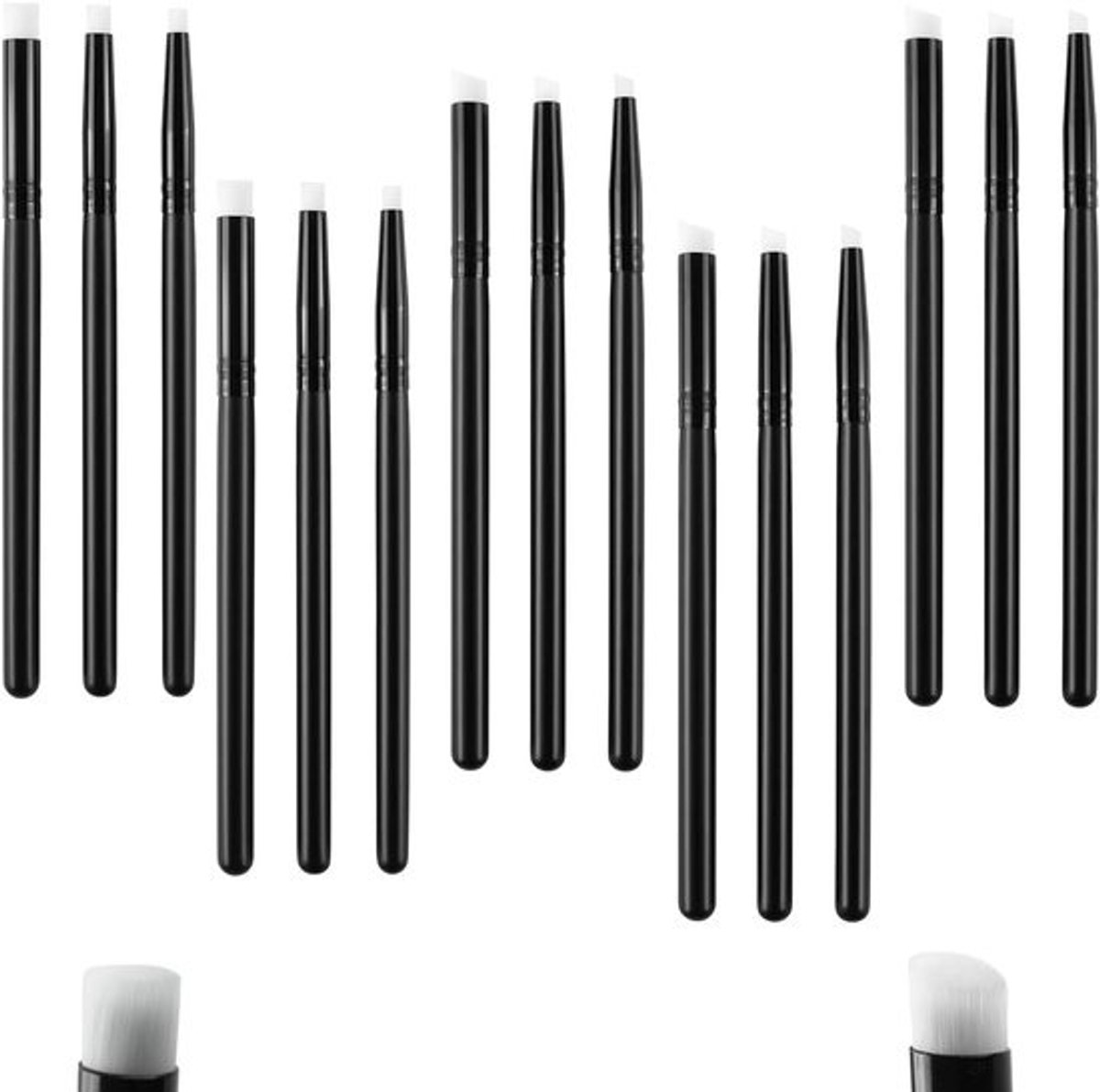 15-Delige Mini Inkt Mengborstels Set voor Scrapbooking en Kaarten Maken - Precisie Blending Tools