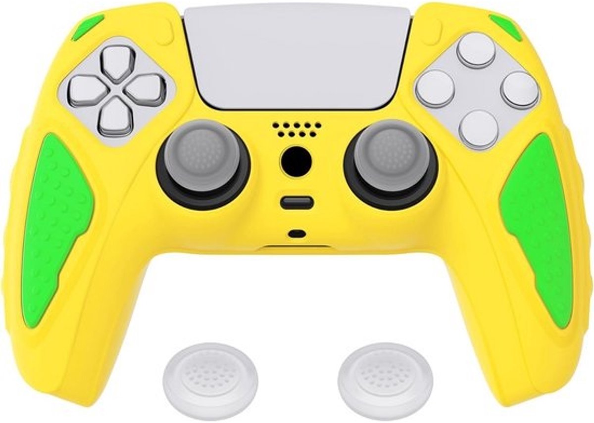 Antislip Siliconen Controller Cover voor PS5 met Extra Grip en Duimthumbsticks - Duurzaam Beschermhoes