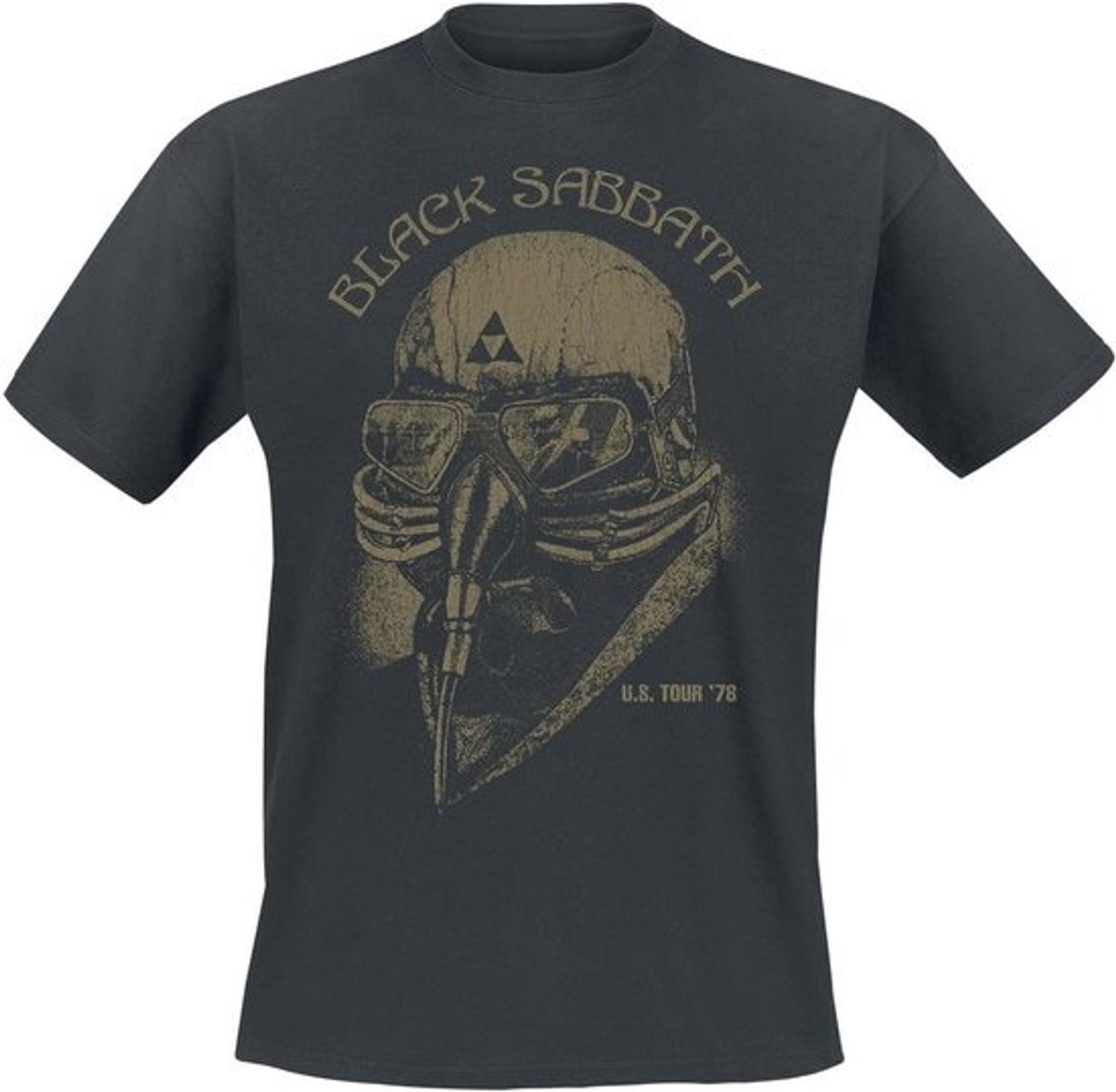 Zwarte T-shirt met U.S. Tour '78 Motief voor Mannen
