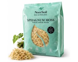 Norrsoil Sphagnum Mos 5L – 99,9% Zuiver Indoor Gekweekt Sphagnum Moss – Premium Mos voor Orchideeën, Aroids, Terrariums & Stekken