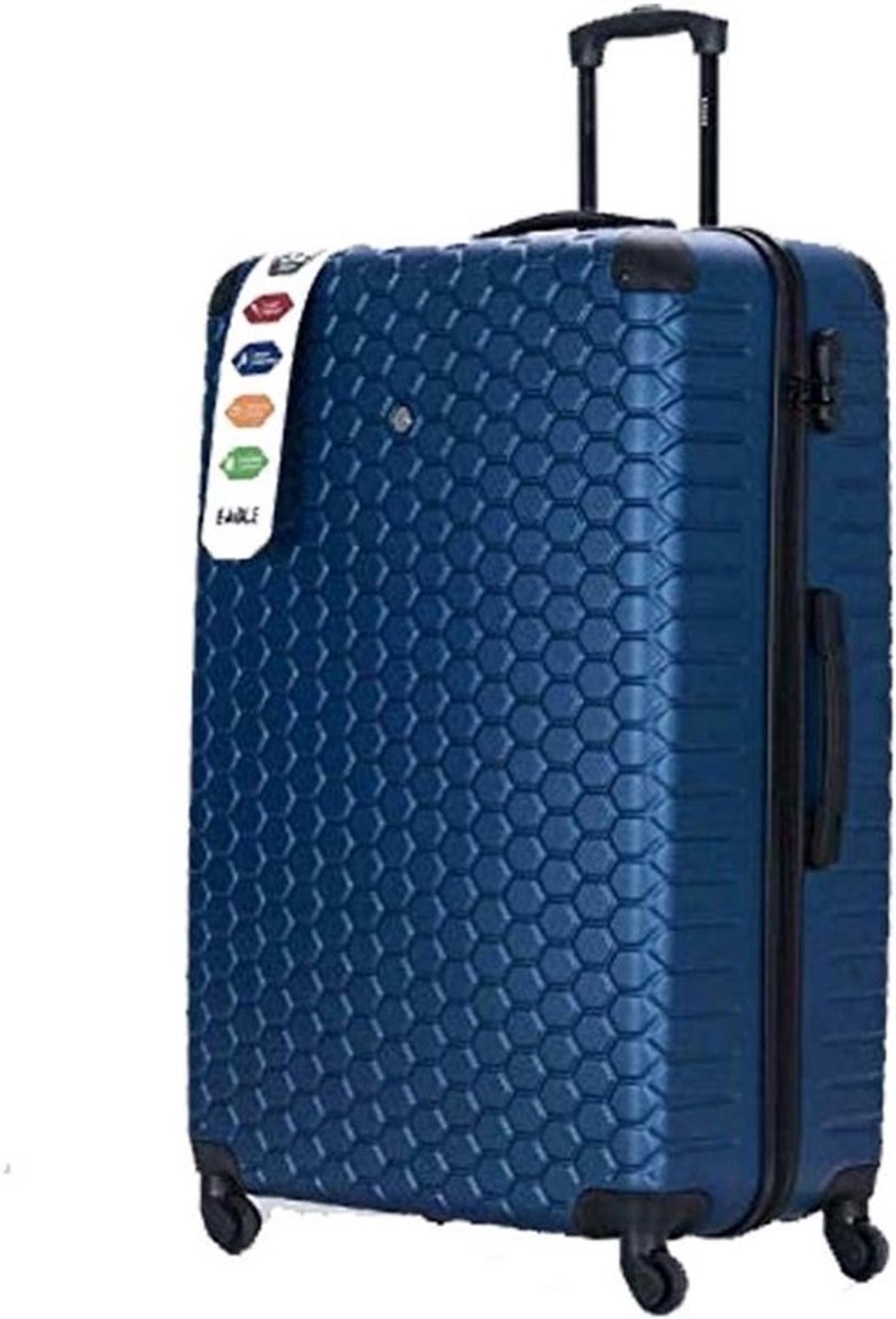Extra Grote Reiskoffer ABS Trolley 4 Wielen Spinner Harde Schelp Combinatieslot - 32 Inch