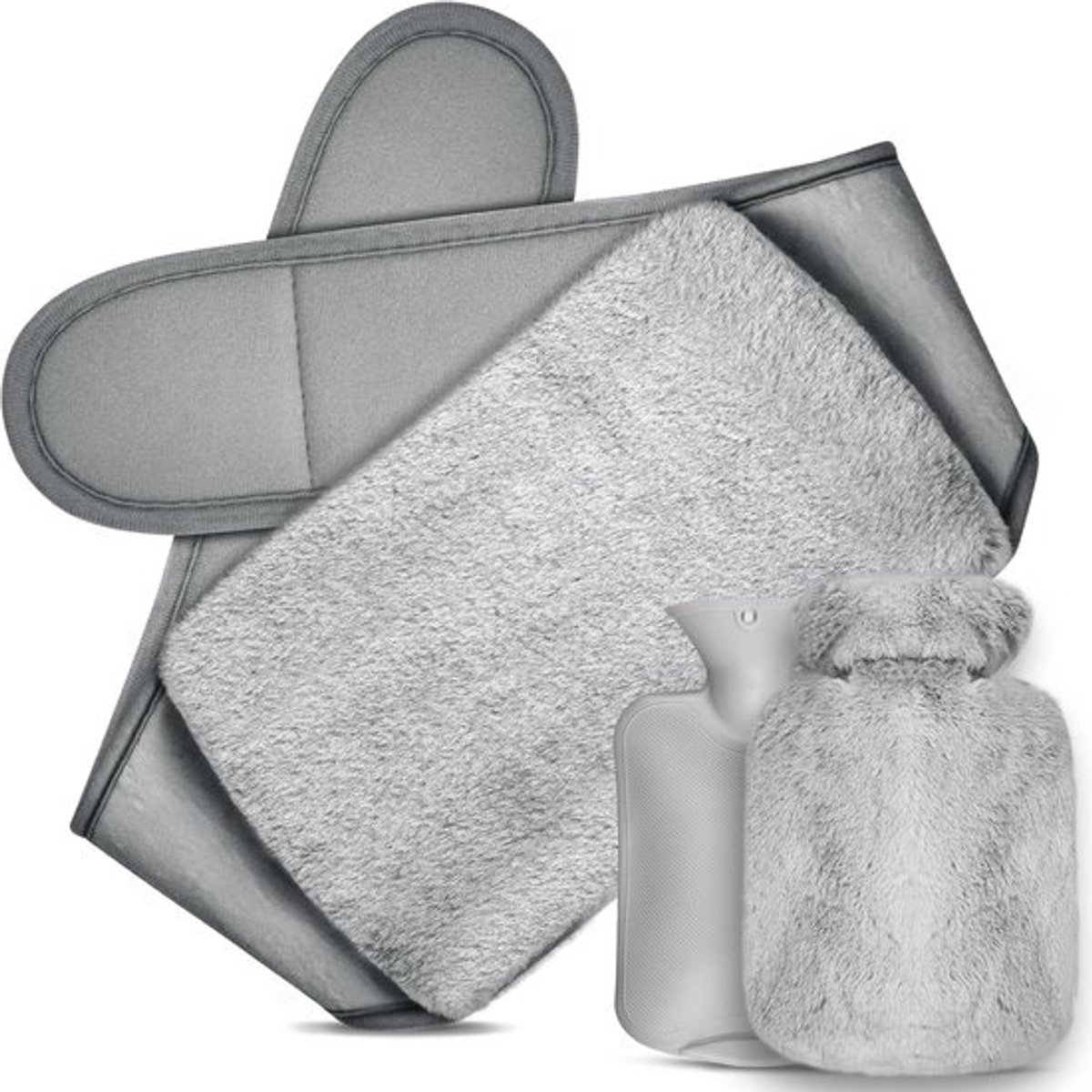 3-in-1 Warmwaterkruikriem met Zachte Taillehoes - Warmte voor Menstruatie, Nek, Schouder, Rug en Benen