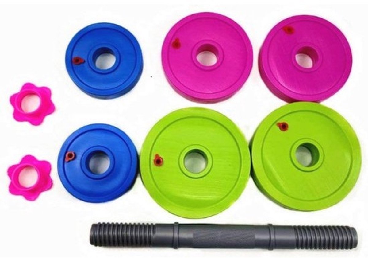 Kinder Dumbbell Set voor Oefeningen Thuis - 9 Stuks Voor Lichaamstraining