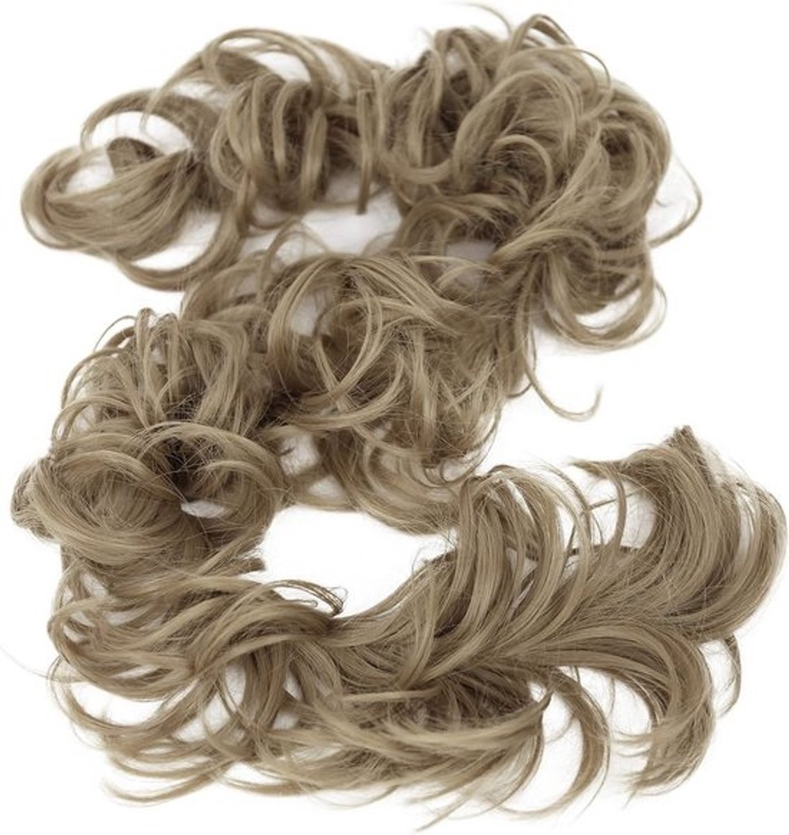 XXL Krullende Haarstuk Elastiek 80cm Synthetisch Blond Updo