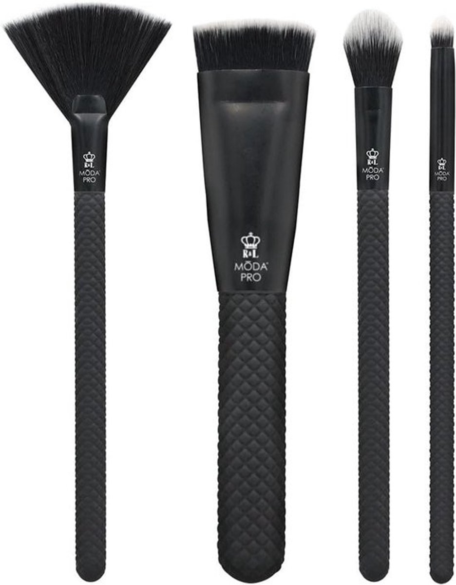 Professionele Make-upkwastenset 4-delig voor Basis, Contour en Glow