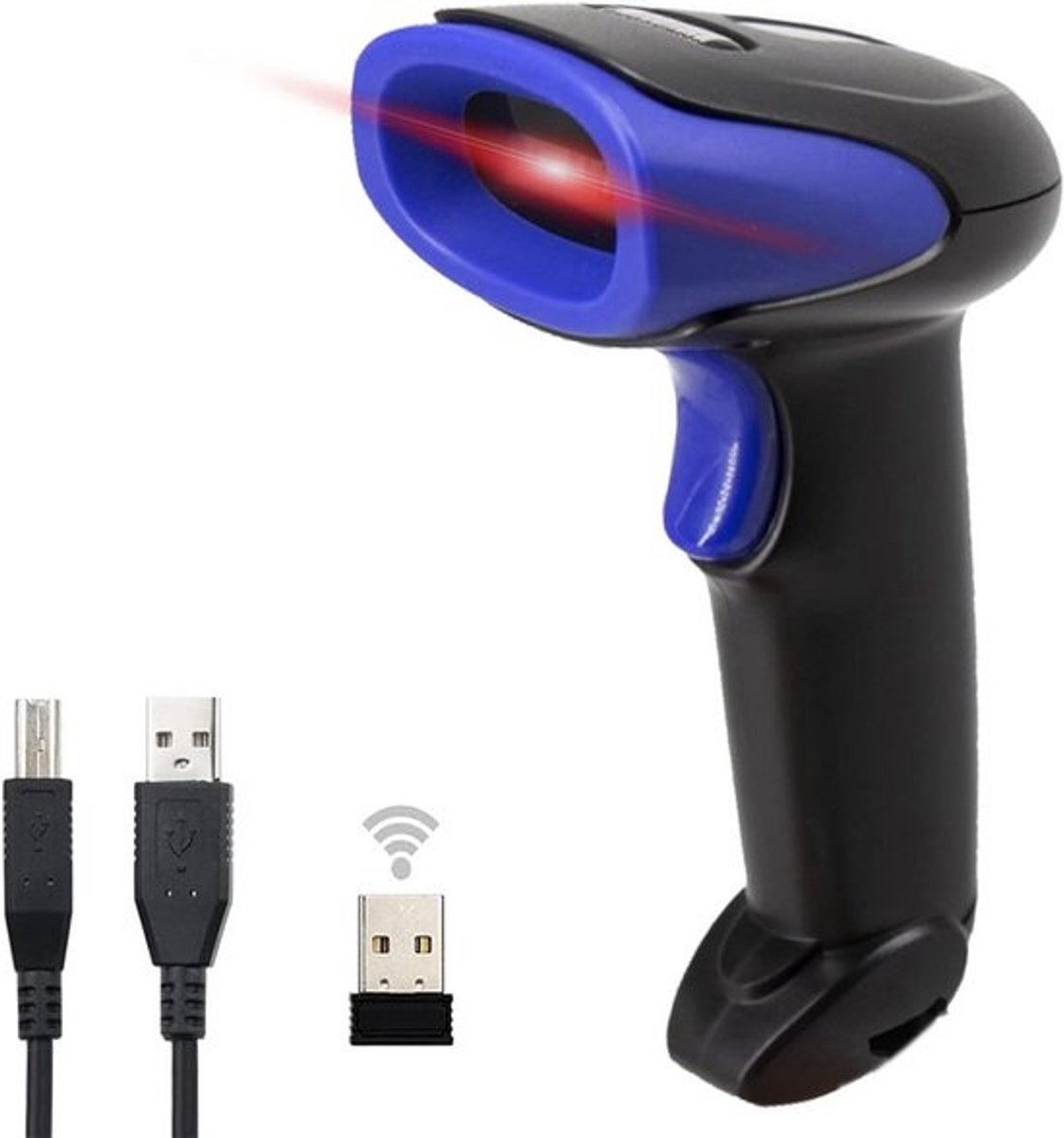 Draadloze 2D & 1D Streepjescode Scanner met USB en Oplaadstation