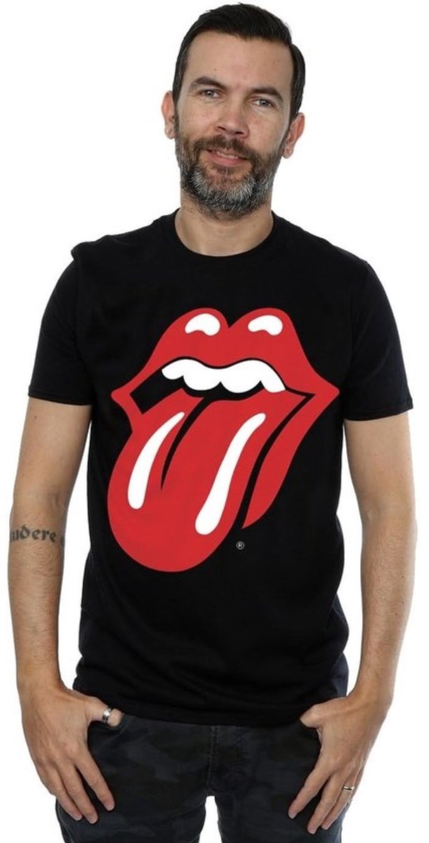 Klassiek Tong T-shirt Zwart voor Heren - Iconisch Band Merchandise