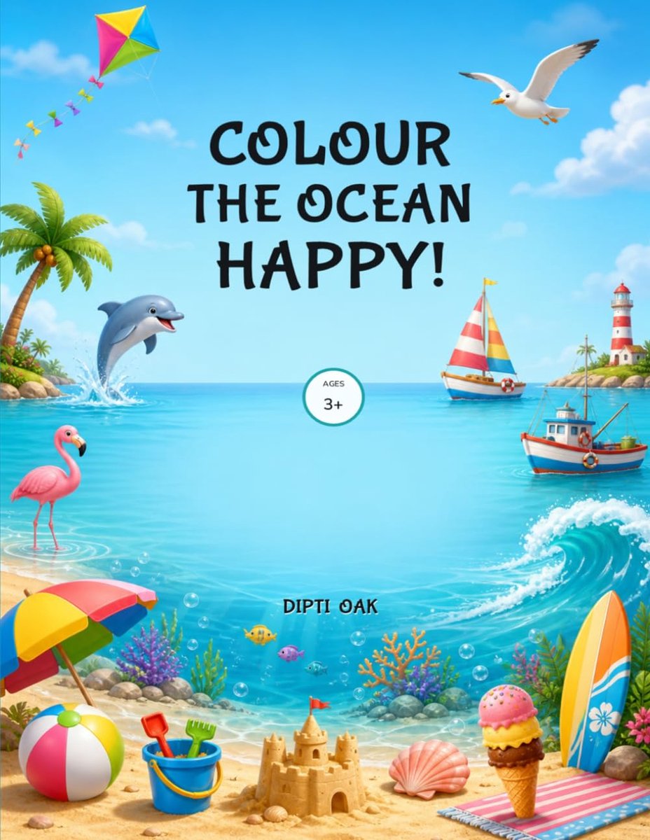 Colour The Ocean Happy!: 60 Easy Ocean Pictures, Ages 3+ - ShopVlot