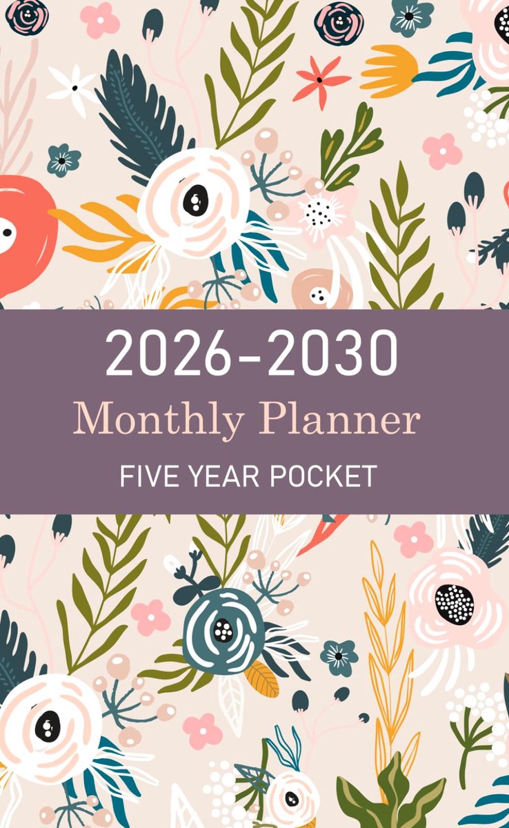 2026-2030 Monthly Pocket Planner: Five Year Schedule and Organizer, Personal Time Management Purse Notebook - ShopVlot