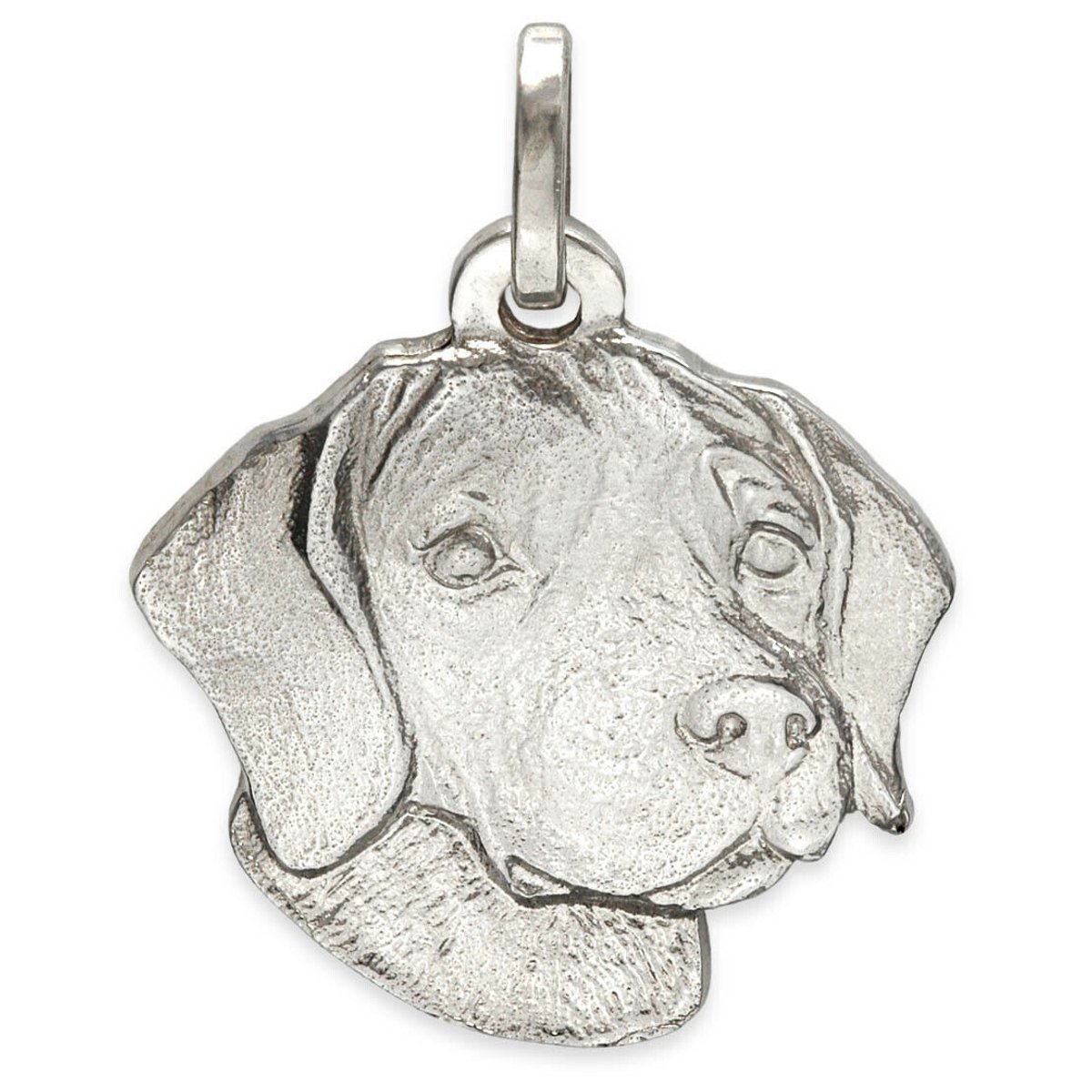 Hetty'S - Grote echt zilveren hanger- van een hondenkopje- diverse rassen - Labrador