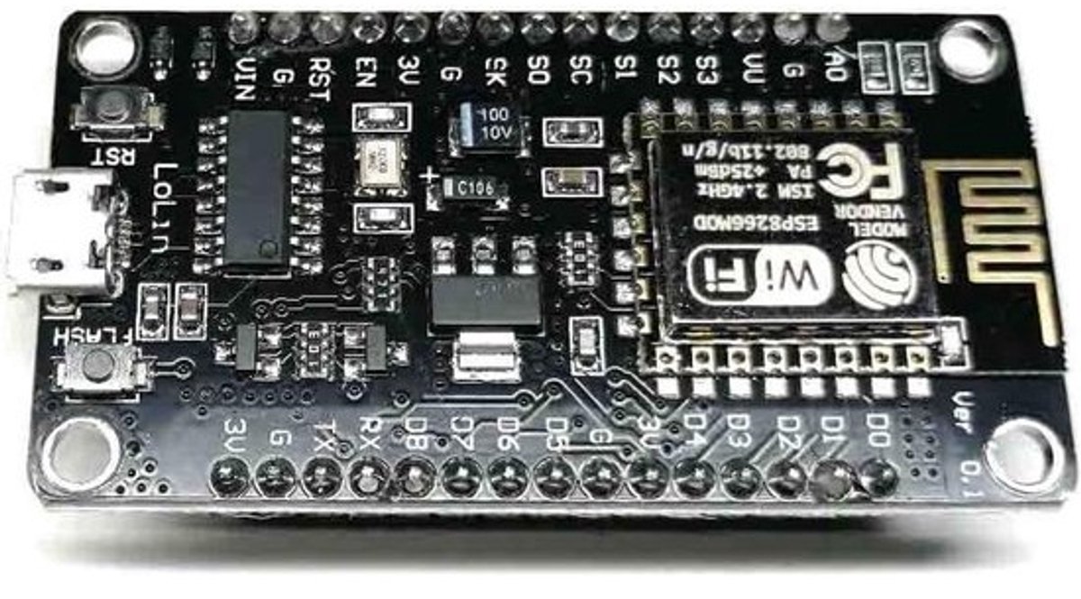 WiFi ontwikkelingskaart ESP8266 met microcontroller en USB-compatibiliteit